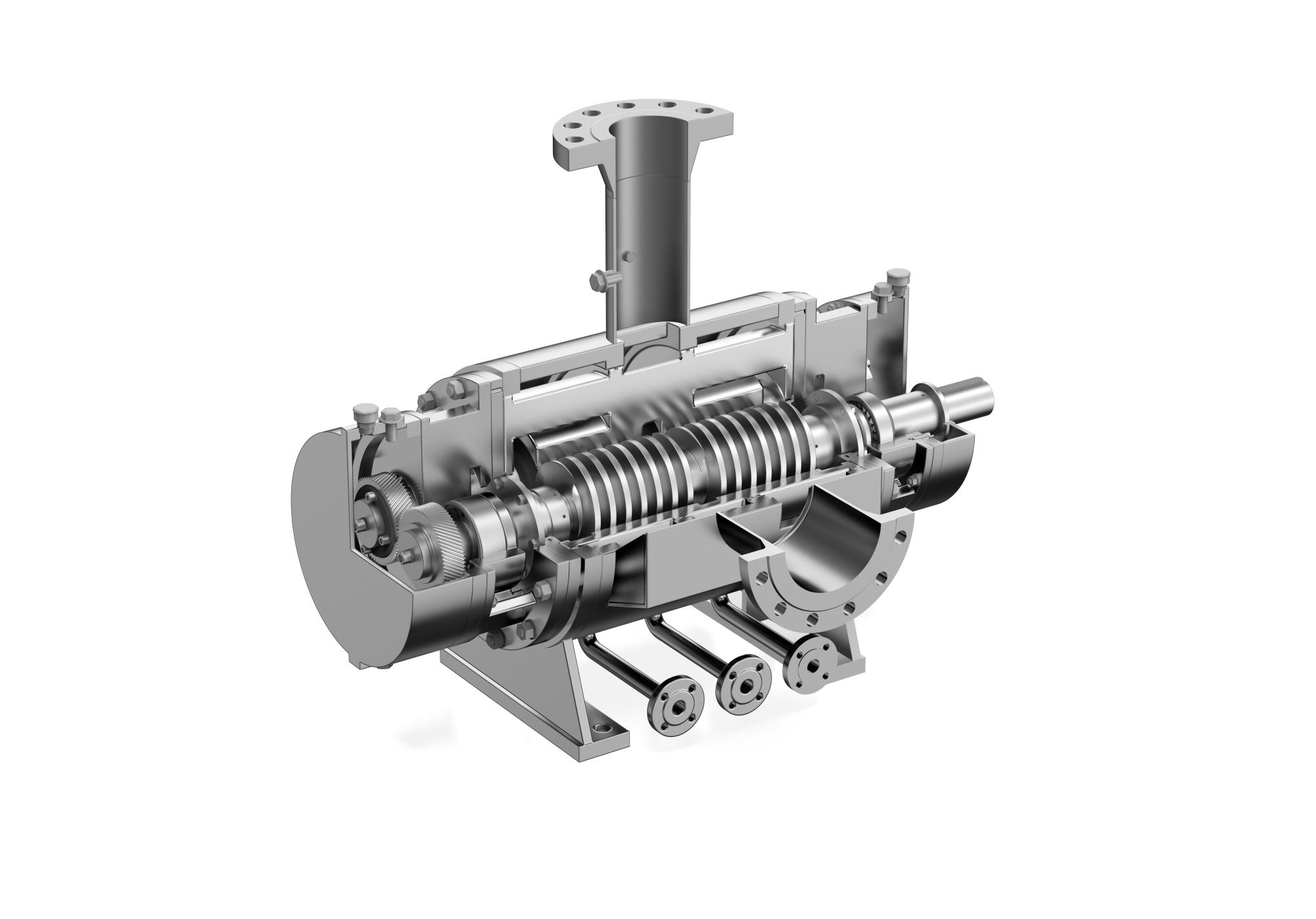 Double suction twin-screw pump - W2C serials